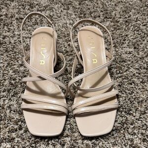 Unisa Cream Strappy Sandals
